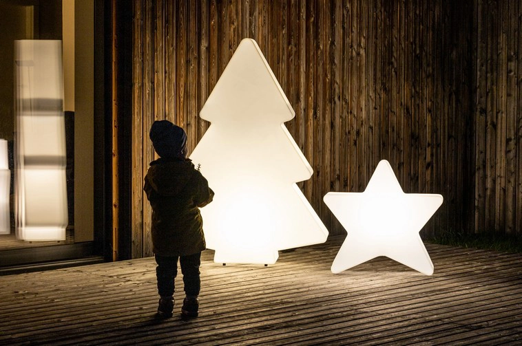 Duże ozdoby świąteczne LED na taras